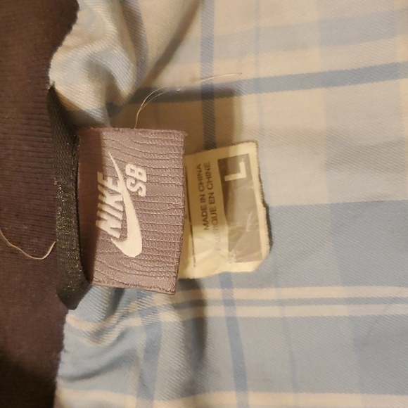 Vintage Men's Nike SB gray Track medium weight jacket size Large - Picture 6 of 9